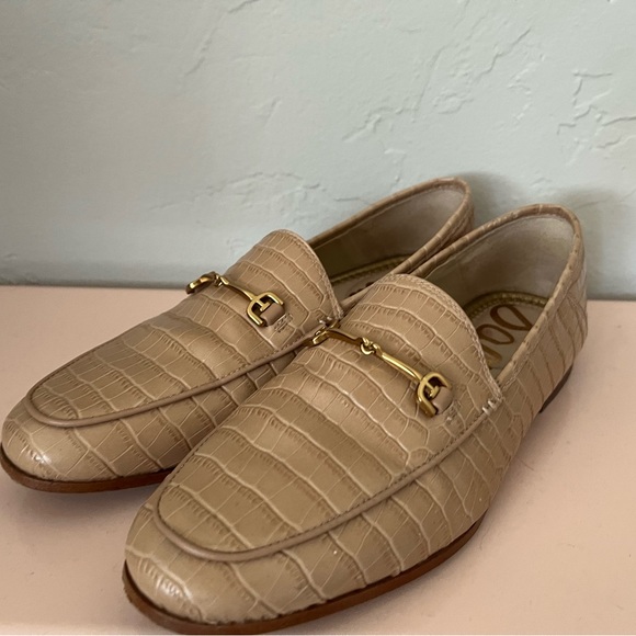 Loraine bit loafer in a tan color animal print - Picture 2 of 2